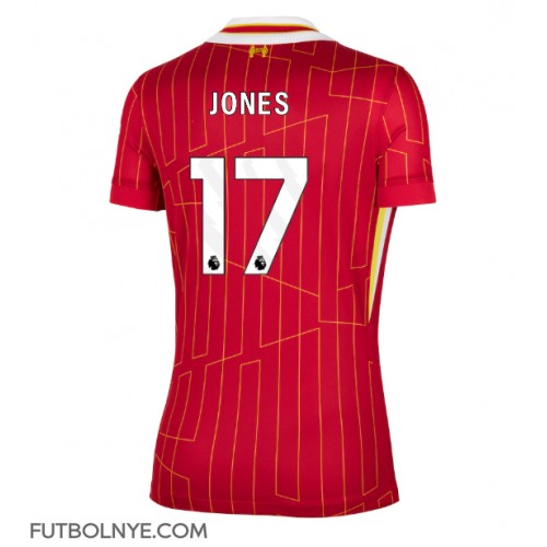 Camiseta Liverpool Curtis Jones #17 Primera Equipación para mujer 2024-25 manga corta